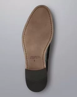 CHARLES TYRWHITT Leather Tassel Loafers - Black -Charles Tyrwhitt Shop SHB0272BLK BOTTOM