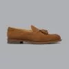 CHARLES TYRWHITT Suede Tassel Loafers - Chestnut Brown -Charles Tyrwhitt Shop SHB0272CBR SIDE