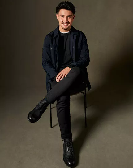 CHARLES TYRWHITT Leather Brogue Boots - Black 4 CHARLES TYRWHITT Leather Brogue Boots - Black - Image 2