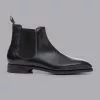 CHARLES TYRWHITT Leather Chelsea Boots - Black 1 CHARLES TYRWHITT Leather Chelsea Boots - Black -Charles Tyrwhitt Shop SHC0229BLK SIDE