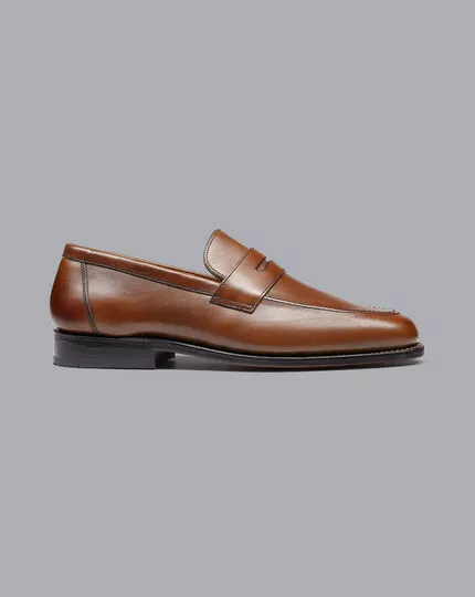 CHARLES TYRWHITT Saddle Loafers - Dark Tan 3 CHARLES TYRWHITT Saddle Loafers - Dark Tan