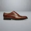 CHARLES TYRWHITT Leather Oxford Shoes - Chestnut Brown -Charles Tyrwhitt Shop SHC0246CBR SIDE
