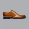 CHARLES TYRWHITT Leather Oxford Shoes - Tan -Charles Tyrwhitt Shop SHC0252TAN SIDE