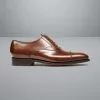 CHARLES TYRWHITT Made In England High-Shine Leather Oxford Shoes - Dark Tan 2 CHARLES TYRWHITT Made In England High-Shine Leather Oxford Shoes - Dark Tan -Charles Tyrwhitt Shop SHL0209DTN SIDE
