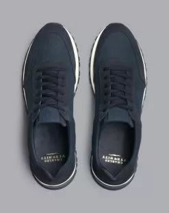 CHARLES TYRWHITT Nubuck And Suede Sneakers - Steel B 9 CHARLES TYRWHITT Nubuck And Suede Sneakers - Steel B -Charles Tyrwhitt Shop SHW0240STL TOP