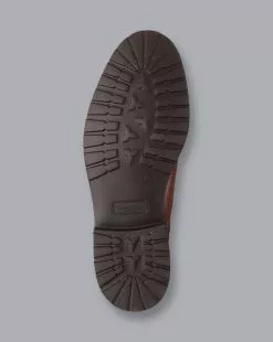 CHARLES TYRWHITT Leather Grain Chelsea Boots - Chestnut Brown 9 CHARLES TYRWHITT Leather Grain Chelsea Boots - Chestnut Brown -Charles Tyrwhitt Shop SHW0245CBR BOTTOM