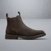 CHARLES TYRWHITT Suede Chelsea Boots - Chocolate Brown 2 CHARLES TYRWHITT Suede Chelsea Boots - Chocolate Brown -Charles Tyrwhitt Shop SHW0245CHC SIDE