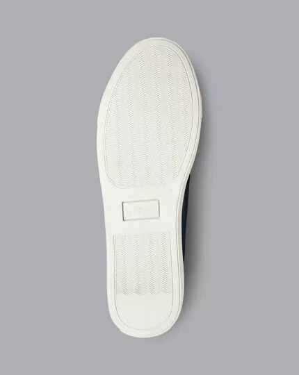 CHARLES TYRWHITT Leather Sneakers - Navy 7 CHARLES TYRWHITT Leather Sneakers - Navy - Image 5