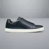 CHARLES TYRWHITT Leather Sneakers - Navy 2 CHARLES TYRWHITT Leather Sneakers - Navy -Charles Tyrwhitt Shop SHW0246NAV SIDE