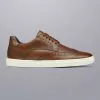 CHARLES TYRWHITT Leather Brogue Sneakers - Walnut Brown 1 CHARLES TYRWHITT Leather Brogue Sneakers - Walnut Brown -Charles Tyrwhitt Shop SHW0249WBR SIDE