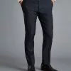 CHARLES TYRWHITT Natural Stretch Twill Suit Pants - Navy 1 CHARLES TYRWHITT Natural Stretch Twill Suit Pants - Navy -Charles Tyrwhitt Shop SUB0507NAV TROUSER FRONT