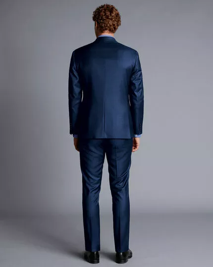 CHARLES TYRWHITT Natural Stretch Twill Suit - Royal B 7 CHARLES TYRWHITT Natural Stretch Twill Suit - Royal B - Image 5