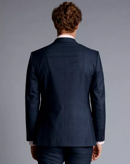 CHARLES TYRWHITT Textured Suit - Denim B 7 CHARLES TYRWHITT Textured Suit - Denim B - Image 5