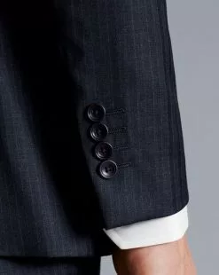 CHARLES TYRWHITT Stripe Suit - Ink B -Charles Tyrwhitt Shop SUB0560NKB MODEL DETAIL