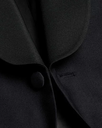 CHARLES TYRWHITT Shawl Lapel Tuxedo - Dark Navy 4 CHARLES TYRWHITT Shawl Lapel Tuxedo - Dark Navy - Image 2