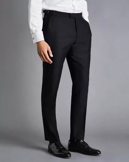 CHARLES TYRWHITT Tuxedo Pants - Dark Navy 3 CHARLES TYRWHITT Tuxedo Pants - Dark Navy