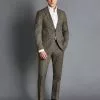 CHARLES TYRWHITT Prince Of Wales Check Suit - Oatm 2 CHARLES TYRWHITT Prince Of Wales Check Suit - Oatm -Charles Tyrwhitt Shop SUE0277OAT MODEL FULL
