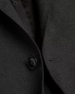 CHARLES TYRWHITT Italian Luxury Suit - Charcoal Grey -Charles Tyrwhitt Shop SUL0360CHA FABRIC DETAIL