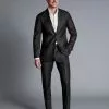 CHARLES TYRWHITT British Luxury Stripe Suit - Charcoal Grey