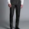 CHARLES TYRWHITT British Luxury Stripe Suit Pants - Charcoal Grey 1 CHARLES TYRWHITT British Luxury Stripe Suit Pants - Charcoal Grey -Charles Tyrwhitt Shop SUL0368CHA TROUSER FRONT 1