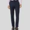 CHARLES TYRWHITT Check Birdseye Travel Suit Pants - Navy -Charles Tyrwhitt Shop SUT0208NAV a