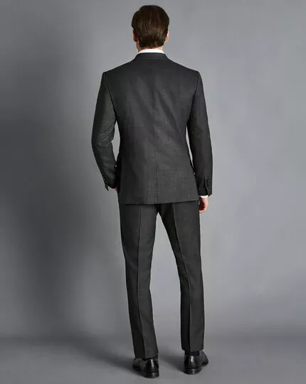 CHARLES TYRWHITT Ultimate Performance End-on-End Suit - Charcoal Grey 7 CHARLES TYRWHITT Ultimate Performance End-on-End Suit - Charcoal Grey - Image 5
