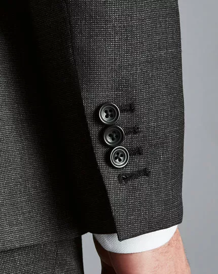 CHARLES TYRWHITT Ultimate Performance End-on-End Suit - Charcoal Grey 6 CHARLES TYRWHITT Ultimate Performance End-on-End Suit - Charcoal Grey - Image 4