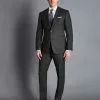 CHARLES TYRWHITT Ultimate Performance End-on-End Suit - Charcoal Grey 1 CHARLES TYRWHITT Ultimate Performance End-on-End Suit - Charcoal Grey -Charles Tyrwhitt Shop SUT0255CHA MODEL FULL