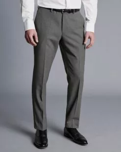 CHARLES TYRWHITT Ultimate Performance Suit Pants - Light Grey