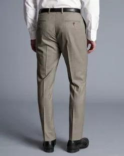 CHARLES TYRWHITT Sharkskin Suit - T -Charles Tyrwhitt Shop SUT0275TPE TROUSER BACK 1