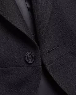 CHARLES TYRWHITT Morning Suit – Grey Stripe T -Charles Tyrwhitt Shop SUW0023BLK FABRIC DETAIL