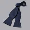CHARLES TYRWHITT Silk Self-Tie Bow Tie - Navy -Charles Tyrwhitt Shop TIB0089NAV MAIN