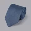 CHARLES TYRWHITT Stain Resistant Silk Tie - Steel B -Charles Tyrwhitt Shop TIC2020STL ROLLED