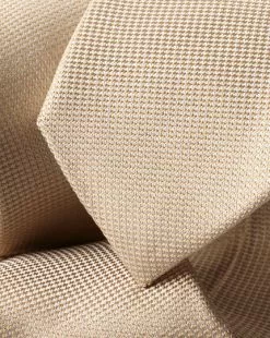 CHARLES TYRWHITT Stain Resistant Slim Silk Tie - Ston -Charles Tyrwhitt Shop TIC2029STN DETAIL