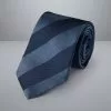 CHARLES TYRWHITT Block Stripe Silk Tie - Denim B 2 CHARLES TYRWHITT Block Stripe Silk Tie - Denim B -Charles Tyrwhitt Shop TIC2049DEN ROLLED