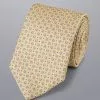 CHARLES TYRWHITT Stain Resistant Mini Floral Silk Tie - Lemon Yellow & Cornflower B 2 CHARLES TYRWHITT Stain Resistant Mini Floral Silk Tie - Lemon Yellow & Cornflower B -Charles Tyrwhitt Shop TIC2063LMN ROLLED