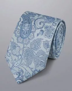 CHARLES TYRWHITT Paisley Silk Tie - Light B
