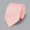 CHARLES TYRWHITT Italian Grenadine Silk Tie - Light Pink