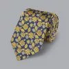 CHARLES TYRWHITT Silk English Luxury Design Tie - Royal Blue & Sunflow 1 CHARLES TYRWHITT Silk English Luxury Design Tie - Royal Blue & Sunflow -Charles Tyrwhitt Shop TIL0643RYL ROLLED