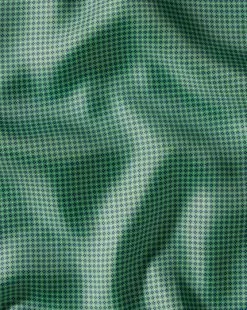 CHARLES TYRWHITT Micro Print Silk Pocket Square - Green & Navy -Charles Tyrwhitt Shop TIP0279GNV DETAIL