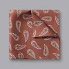 CHARLES TYRWHITT Paisley Silk Pocket Square - Rust & Peach 1 CHARLES TYRWHITT Paisley Silk Pocket Square - Rust & Peach -Charles Tyrwhitt Shop TIP0279RST MAIN
