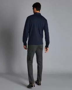 CHARLES TYRWHITT Ultimate Non-Iron Chinos - Dark Grey -Charles Tyrwhitt Shop TRC0270DGY MODEL FULL BACK