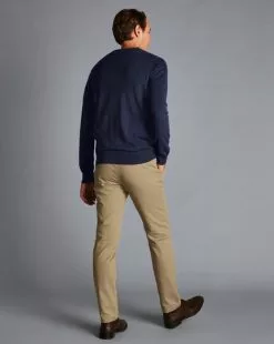 CHARLES TYRWHITT Ultimate Non-Iron Chinos - Tan 13 CHARLES TYRWHITT Ultimate Non-Iron Chinos - Tan -Charles Tyrwhitt Shop TRC0270TAN MODEL FULL BACK