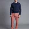 CHARLES TYRWHITT Ultimate Non-Iron Chinos - Light Pink 2 CHARLES TYRWHITT Ultimate Non-Iron Chinos - Light Pink -Charles Tyrwhitt Shop TRC0277LPK MODEL FULL FRONT