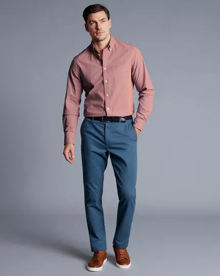 CHARLES TYRWHITT Ultimate Non-Iron Chinos - Petrol B 3 CHARLES TYRWHITT Ultimate Non-Iron Chinos - Petrol B