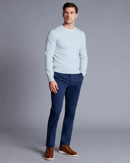 CHARLES TYRWHITT Ultimate Non-Iron Chinos - Royal B 3 CHARLES TYRWHITT Ultimate Non-Iron Chinos - Royal B