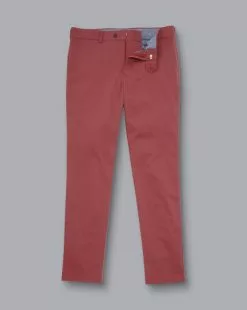 CHARLES TYRWHITT Ultimate Non-Iron Chinos - Salmon Pink -Charles Tyrwhitt Shop TRC0277SLP FULL