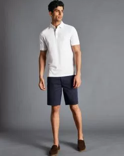 CHARLES TYRWHITT Cotton Chino Shorts - Navy