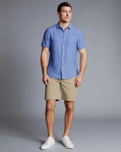 CHARLES TYRWHITT Cotton Shorts - Oatm