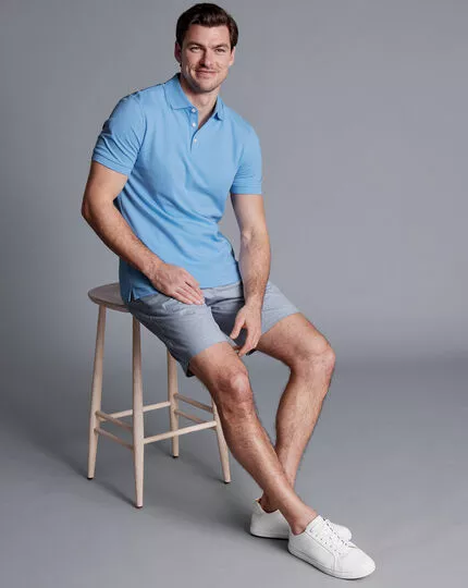 CHARLES TYRWHITT Stripe Shorts - Royal B 3 CHARLES TYRWHITT Stripe Shorts - Royal B